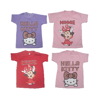 POLERA PARA NIÑA HELLO KITY TALLA 4 & MINNIE TALLA 6