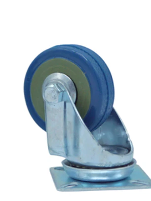 Rueda PVC gris 75mm. Sin Freno