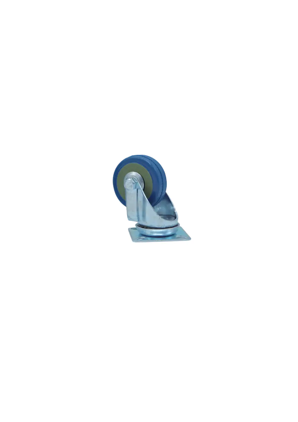 Rueda PVC gris 50mm. Sin freno 1