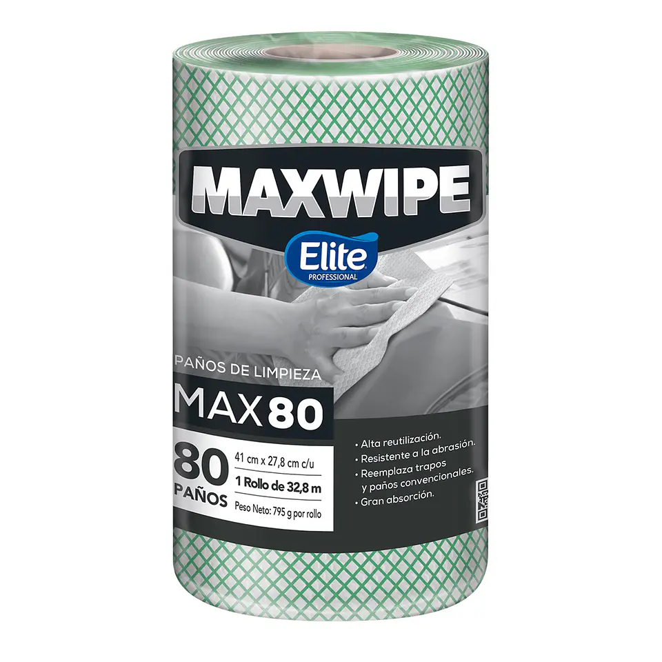 Paños de limpieza MAXWIPE MAX80 color verde 1
