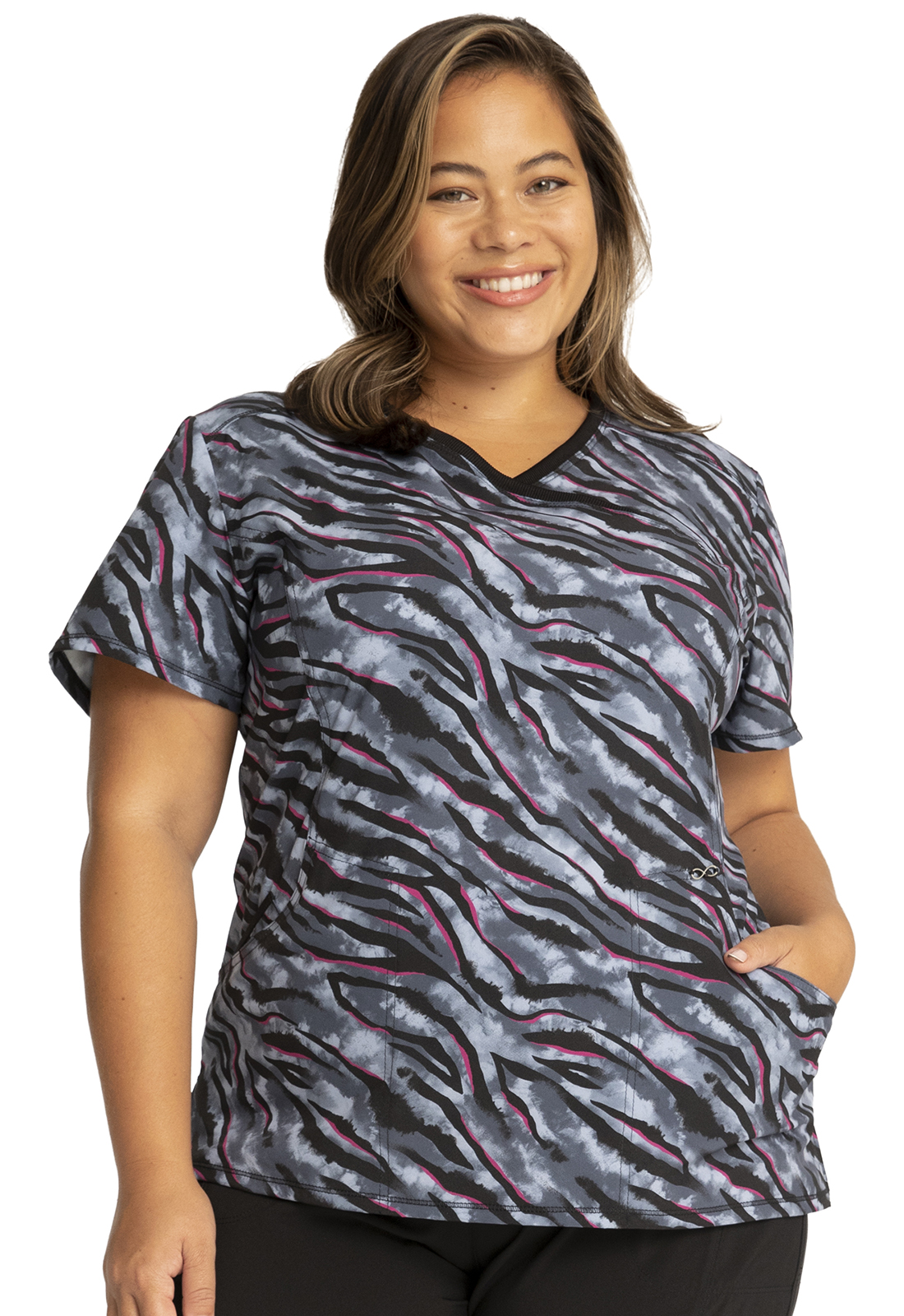 TOP ESTAMPADO MUJER, CHEROKEE INFINITY CK608 WFTD