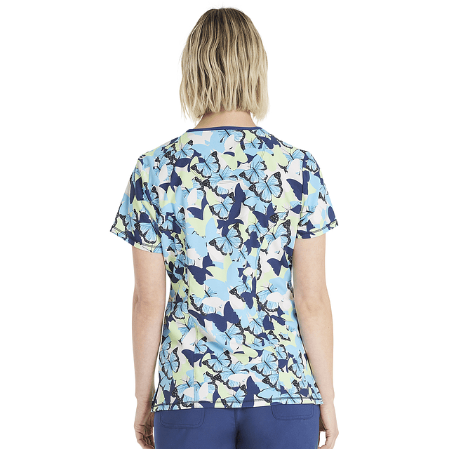 TOP CLÍNICO ESTAMPADO MUJER,  CHEROKEE INFINITY CK608 FTFZ