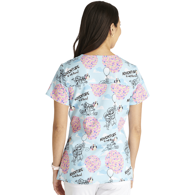 TOP CLÍNICO ESTAMPADO MUJER, TOONIFORMS DISNEY TF776  UPAD