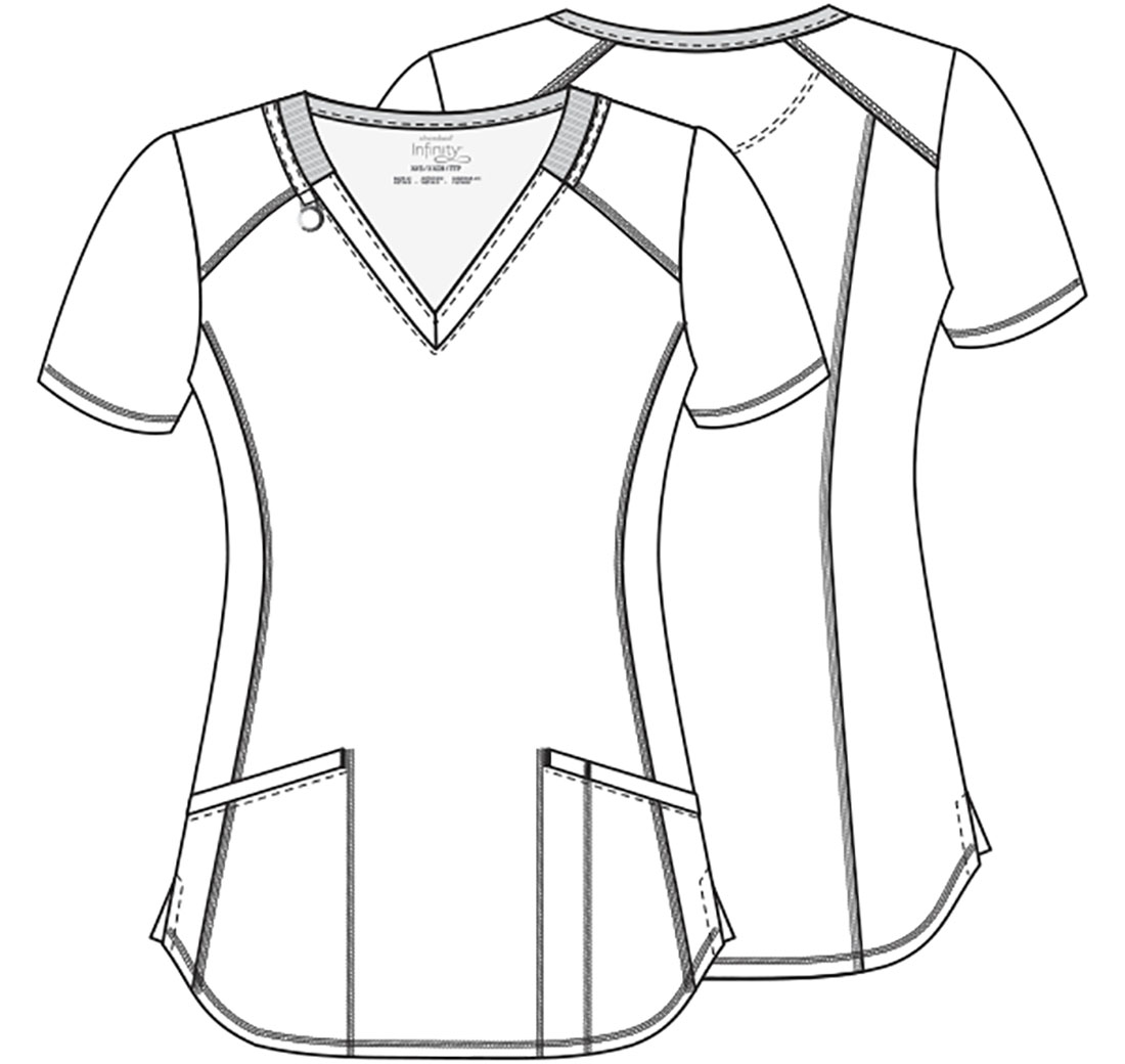 TOP CLÍNICO ESTAMPADO MUJER, CHEROKEE INFINITY CK634 SPST