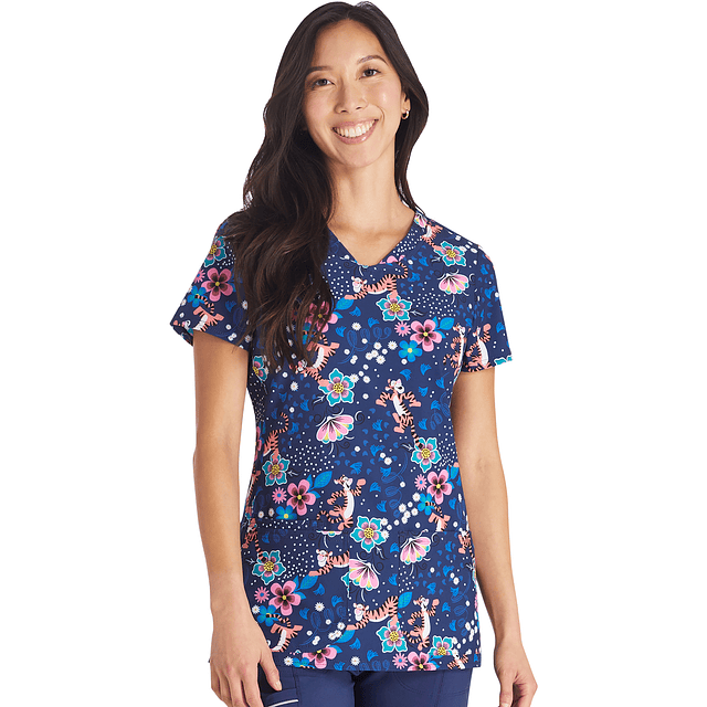 TOP CLÍNICO ESTAMPADO MUJER,  TOONIFORMS DISNEY TF772 PHNC