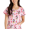 TOP CLÍNICO ESTAMPADO MUJER,  TOONIFORMS DISNEY TF787 MKWY