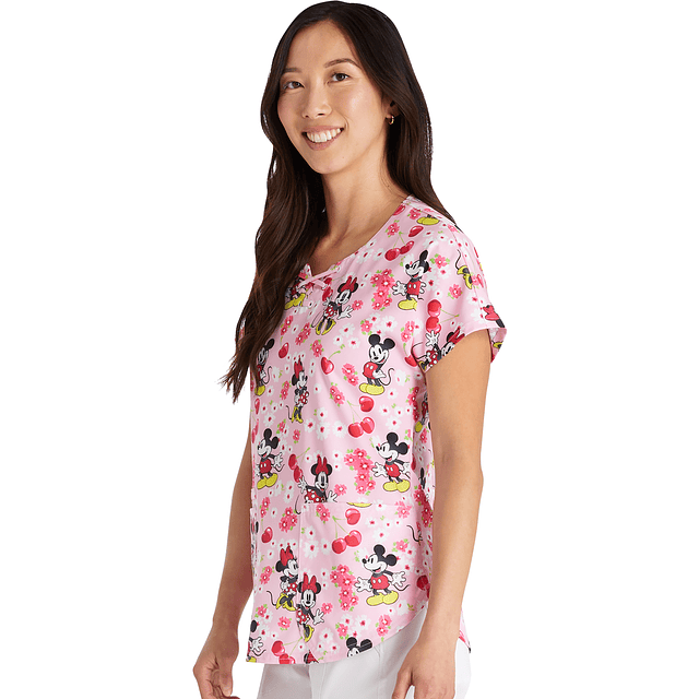 TOP CLÍNICO ESTAMPADO MUJER,  TOONIFORMS DISNEY TF787 MKWY