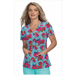 TOP CLÍNICO ESTAMPADO MUJER, KOI BETSEY  JOHNSON  B121PR PFL