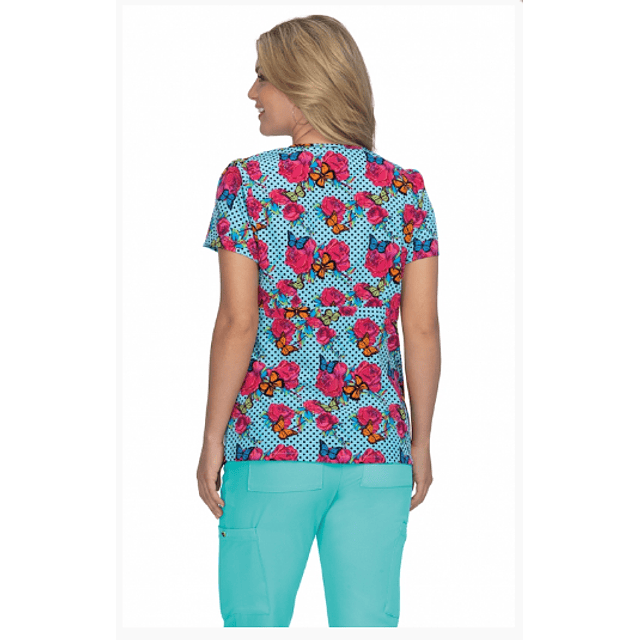 TOP CLÍNICO ESTAMPADO MUJER, KOI BETSEY  JOHNSON  B121PR PFL