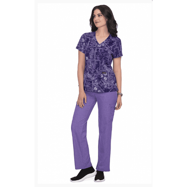 TOP ESTAMPADO MUJER,  LESLIE DE KOI BASIC 384PR DNM