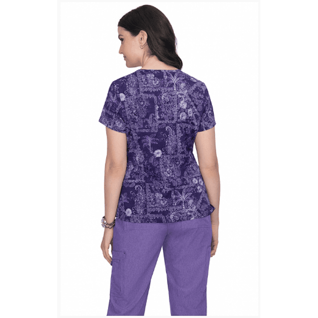 TOP ESTAMPADO MUJER,  LESLIE DE KOI BASIC 384PR DNM
