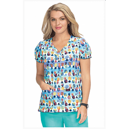 TOP CLÍNICO ESTAMPADO MUJER, KOI BETSEY JOHNSON B123PR PNP
