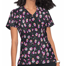 TOP CLÍNICO ESTAMPADO MUJER, KOI LESLIE 384PRM PPP