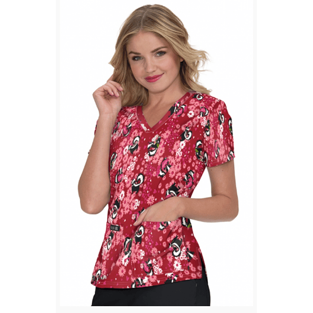 TOP CLÍNICO ESTAMPADO MUJER, KOI LESLIE 384PRM SNC