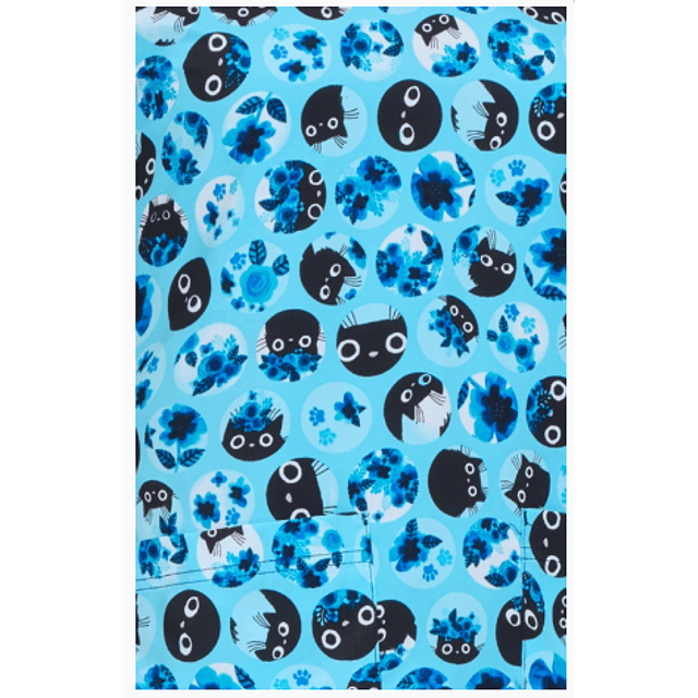 TOP CLÍNICO ESTAMPADO MUJER, KOI ARTIST SERIES EDICIÓN LIMITADA 1122PRA BFC