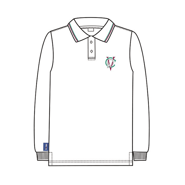 POLERA PIQUE UNIFORME COLEGIO PEDRO DE VALDIVIA UNISEX M/L