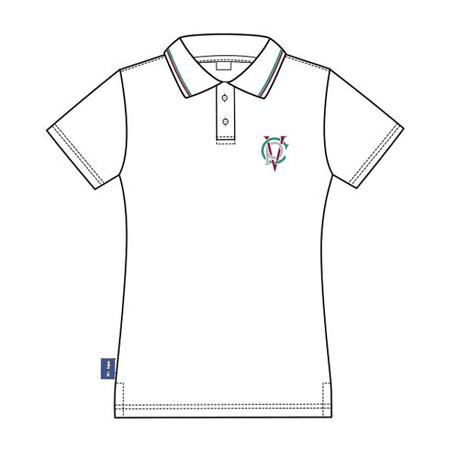 POLERA PIQUE UNIFORME MUJER M/C COLEGIO PEDRO DE VALDIVIA H12372323