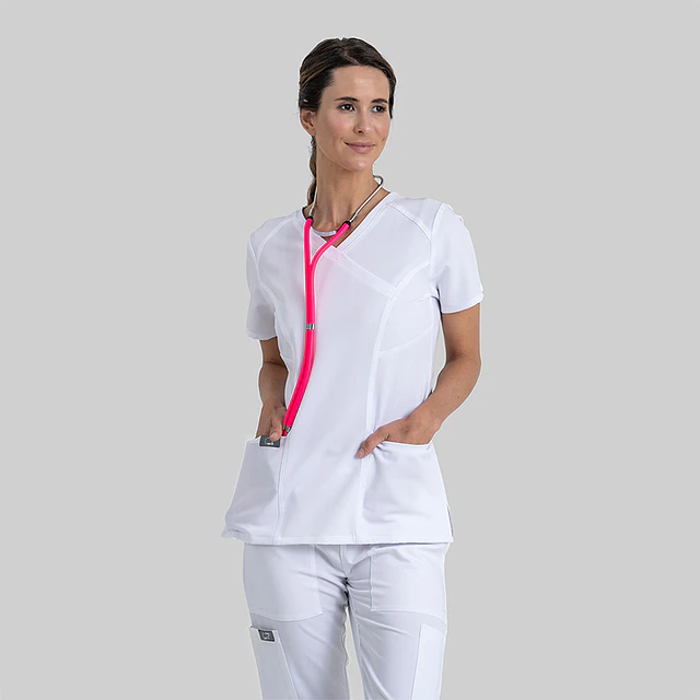 TOP CLÍNICO MUJER, POLAR BEAR LITE PB5001 WHT
