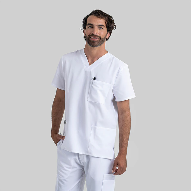 TOP CLÍNICO HOMBRE, POLAR BEAR LITE PB5100 WHT