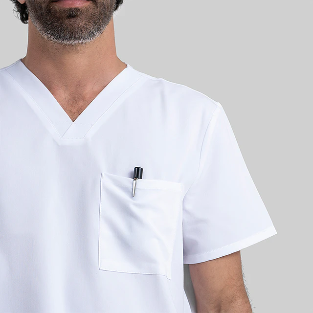 TOP CLÍNICO HOMBRE, POLAR BEAR LITE PB5100 WHT