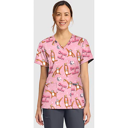 TOP CLÍNICO ESTAMPADO MUJER,  CHEROKEE CK856 CRTV