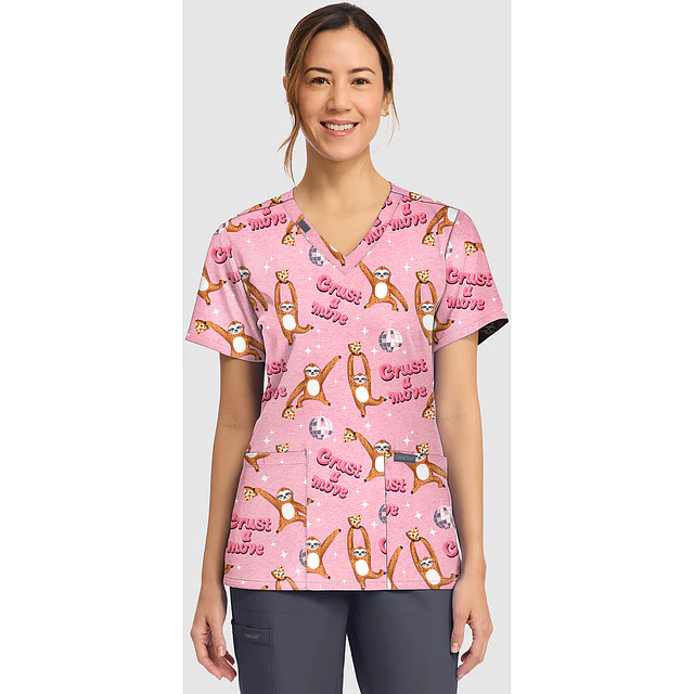 TOP CLÍNICO ESTAMPADO MUJER,  CHEROKEE CK856 CRTV