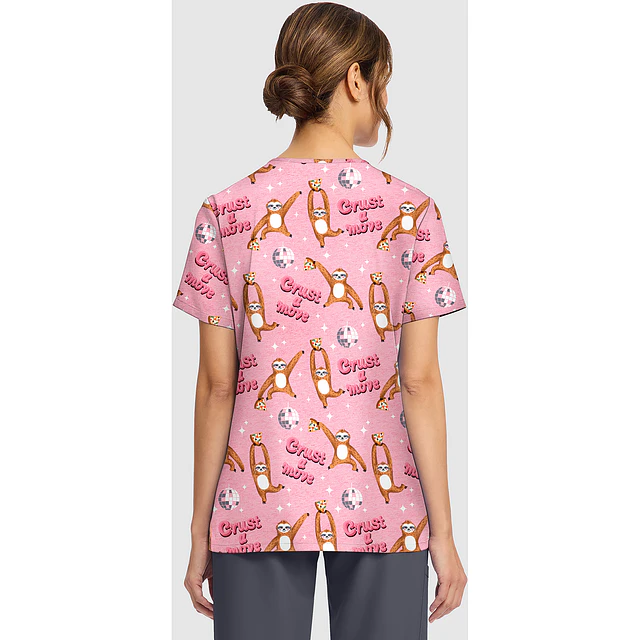 TOP CLÍNICO ESTAMPADO MUJER,  CHEROKEE CK856 CRTV