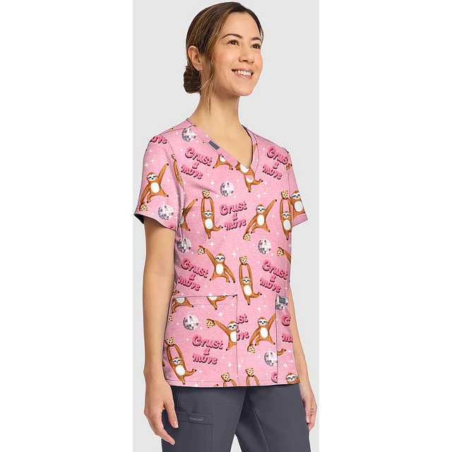 TOP CLÍNICO ESTAMPADO MUJER,  CHEROKEE CK856 CRTV