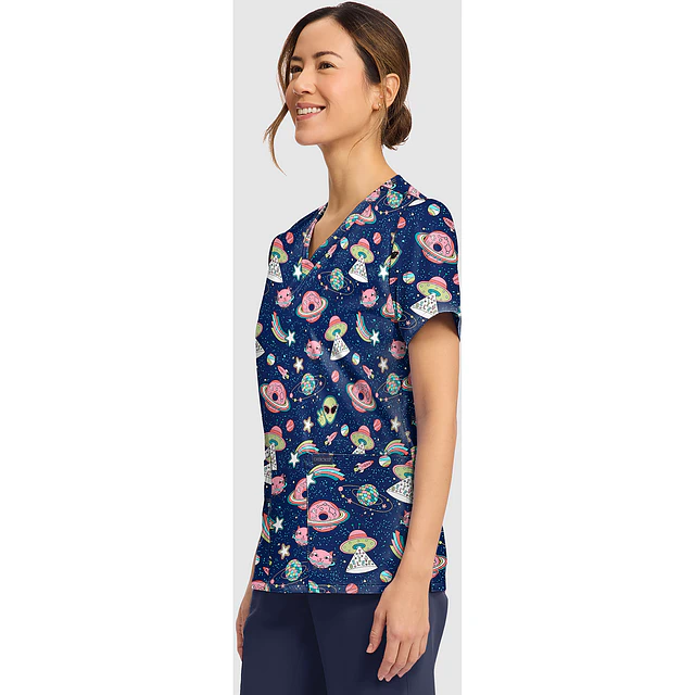 TOP CLÍNICO ESTAMPADO MUJER, CHEROKEE CK856 GVGY