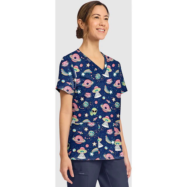 TOP CLÍNICO ESTAMPADO MUJER, CHEROKEE CK856 GVGY