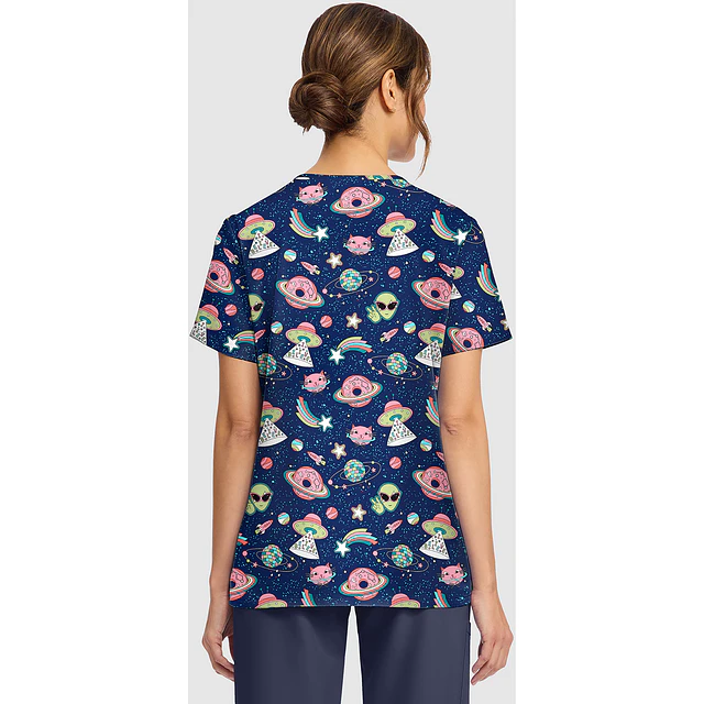 TOP CLÍNICO ESTAMPADO MUJER, CHEROKEE CK856 GVGY