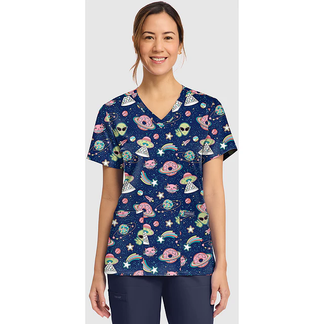 TOP CLÍNICO ESTAMPADO MUJER, CHEROKEE CK856 GVGY