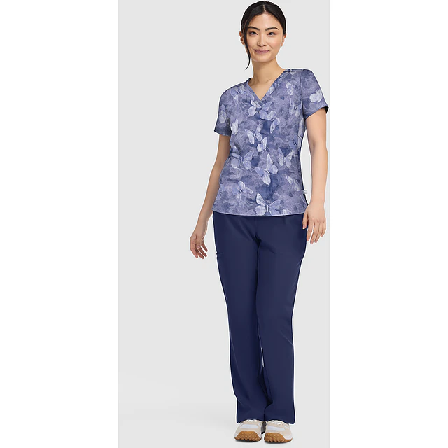 TOP CLÍNICO ESTAMPADO MUJER,  HEALING HANDS PRINTS HH906 BSRT