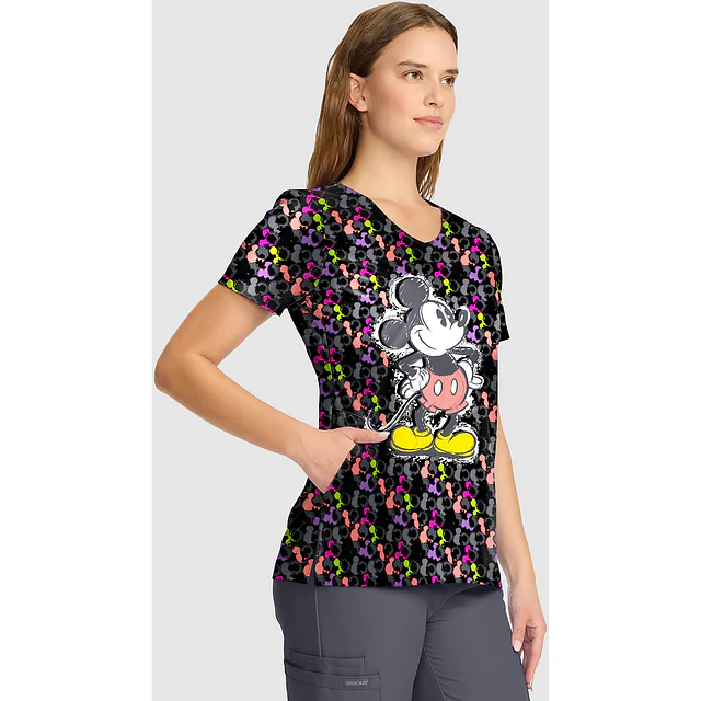 TOP CLÍNICO ESTAMPADO MUJER,  TOONIFORMS DISNEY TF626 MKZI