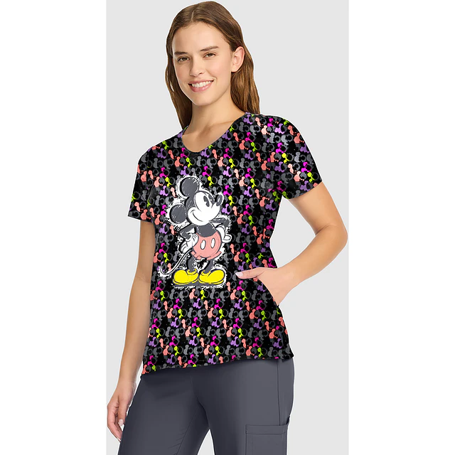 TOP CLÍNICO ESTAMPADO MUJER,  TOONIFORMS DISNEY TF626 MKZI