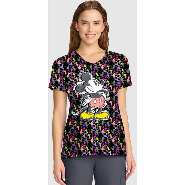 TOP CLÍNICO ESTAMPADO MUJER,  TOONIFORMS DISNEY TF626 MKZI