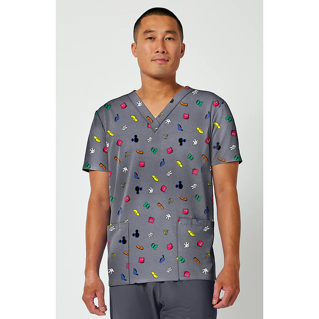 TOP CLÍNICO ESTAMPADO HOMBRE, TOONIFORMS DISNEY TF788 MKXB