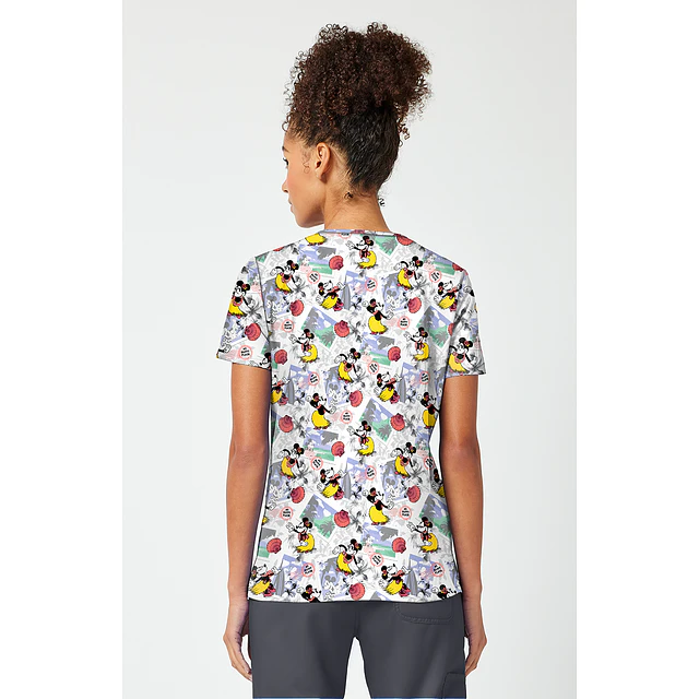 TOP CLÍNICO ESTAMPADO MUJER, TOONIFORMS DISNEY TF796 MKZL