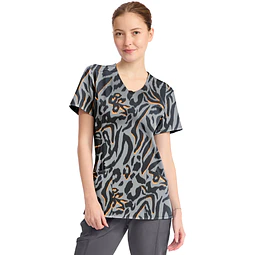 TOP CLÍNICO ESTAMPADO MUJER,  CHEROKEE INFINITY PRINTS CK609 BICT