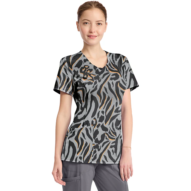 TOP CLÍNICO ESTAMPADO MUJER,  CHEROKEE INFINITY PRINTS CK609 BICT