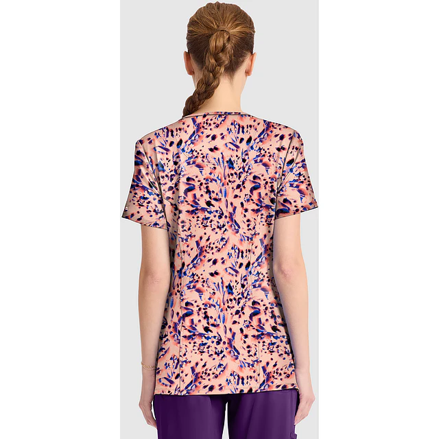 TOP CLÍNICO ESTAMPADO MUJER, CHEROKEE INFINITY PRINTS CK609 LPBR
