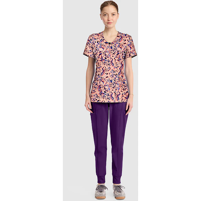 TOP CLÍNICO ESTAMPADO MUJER, CHEROKEE INFINITY PRINTS CK609 LPBR