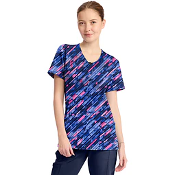 TOP CLÍNICO ESTAMPADO MUJER, CHEROKEE INFINITY PRINTS CK609 STMB
