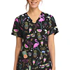 TOP CLÍNICO ESTAMPADO MUJER,  CHEROKEE PRINTS CK856 DWTL