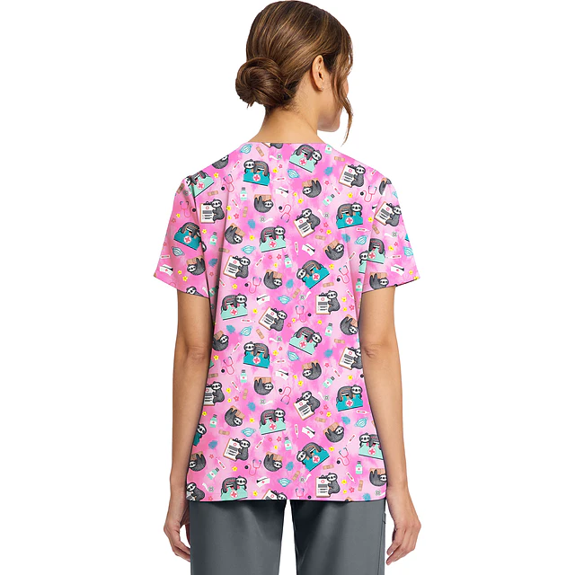 TOP CLÍNICO ESTAMPADO MUJER, CHEROKEE PRINTS CK856 NUSH