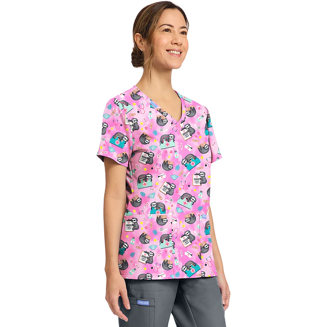 TOP CLÍNICO ESTAMPADO MUJER, CHEROKEE PRINTS CK856 NUSH