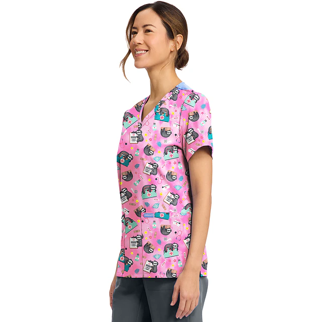 TOP CLÍNICO ESTAMPADO MUJER, CHEROKEE PRINTS CK856 NUSH