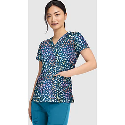 TOP CLÍNICO ESTAMPADO MUJER,  MED COUTURE PRINTS MC8564 MLCC