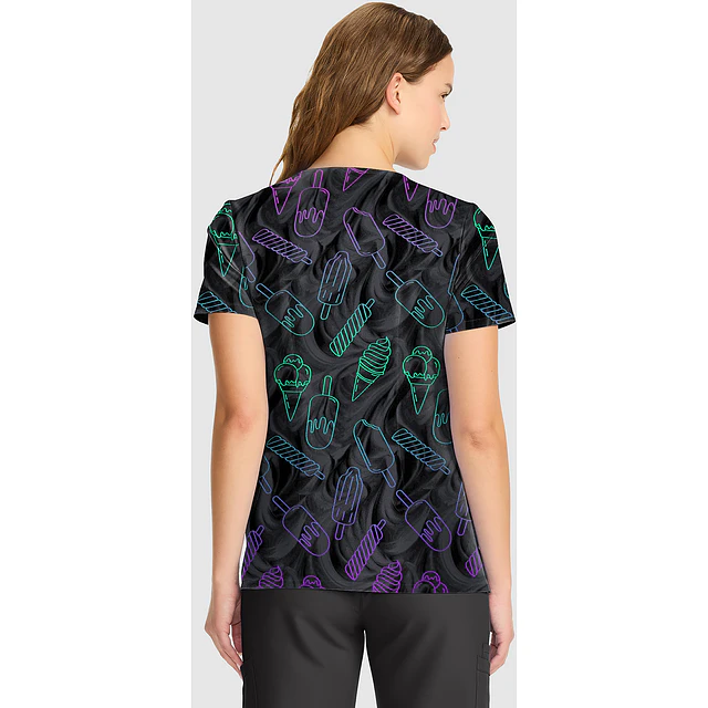 TOP CLÍNICO ESTAMPADO MUJER, TOONIFORMS DISNEY TF626 LHAY