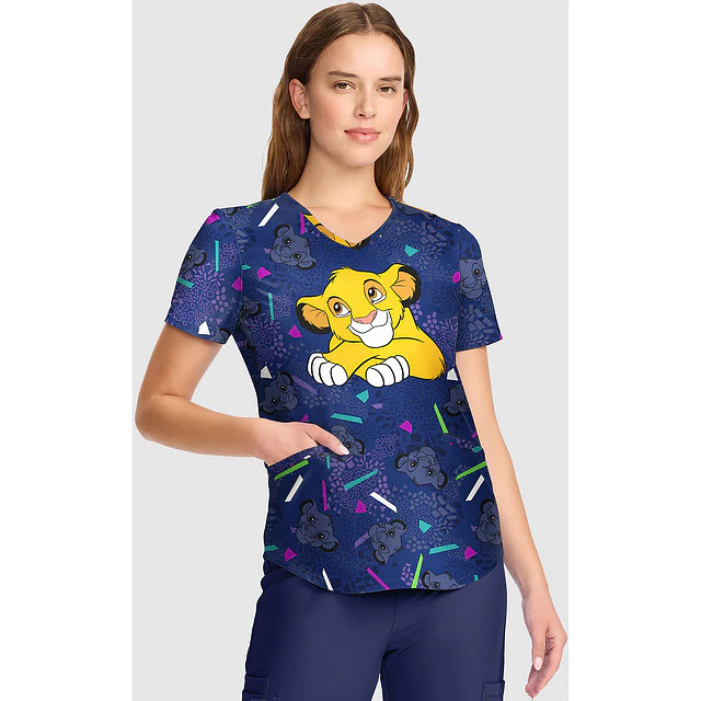 TOP CLÍNICO ESTAMPADO MUJER, TOONIFORMS DISNEY TF737 LKHF